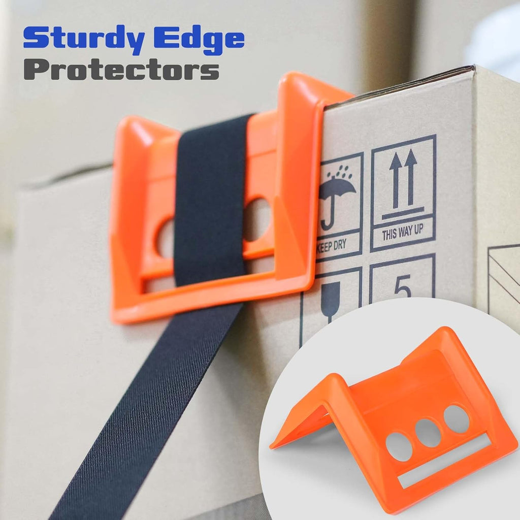 50 Pack Edge Corner Protectors for Cargo Load Truck Shipping, Flatbed Accessories Plastic Flatbed Edge Protector Used