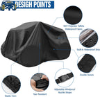 ATV Cover Waterproof, Heavy Duty Windproof Quad Covers, All Weather Protection 4 Wheeler Covers fit for Kawasaki