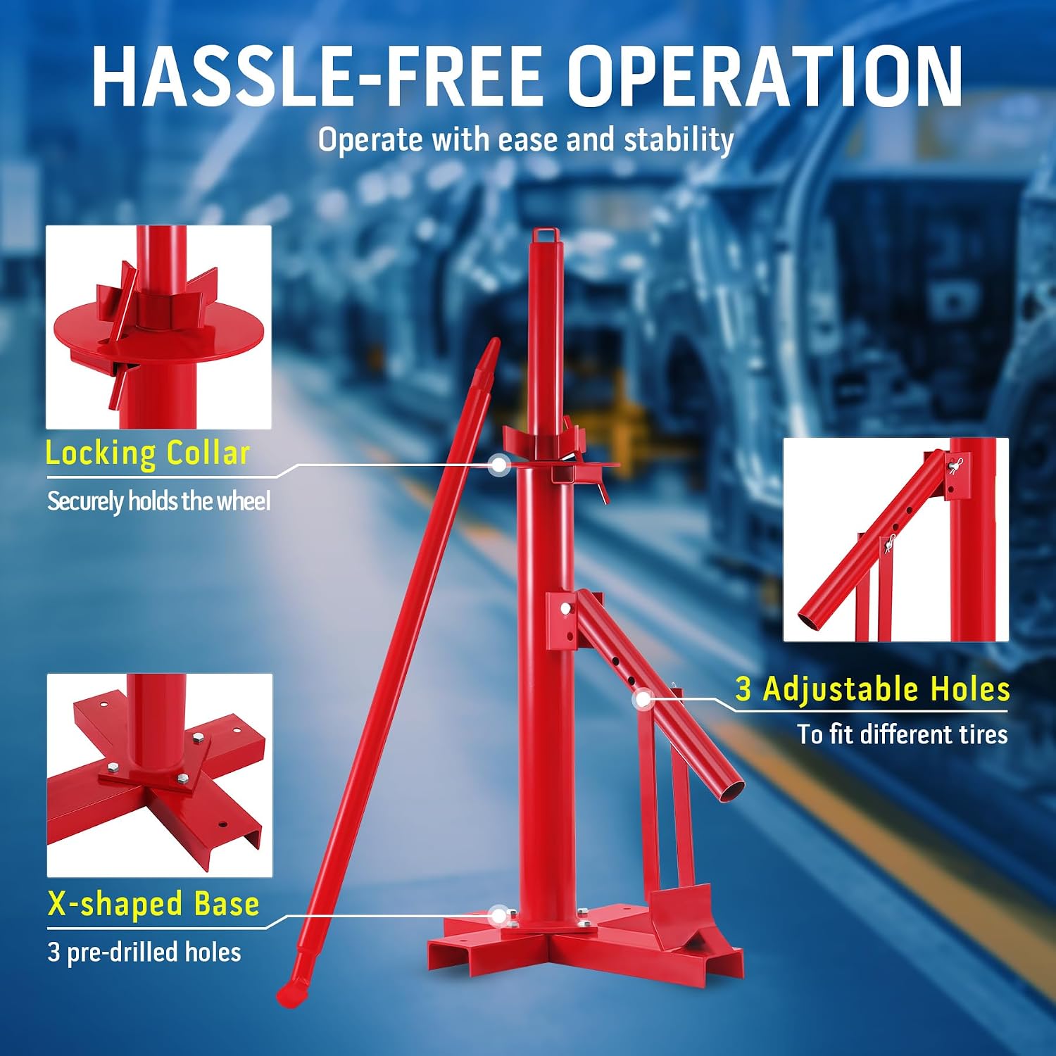 Manual Car Tire Changer Portable Tyre Changer for 8 "to 21", Tire Bead Breaker Tool Wheel Mount Breaker Hand Machine