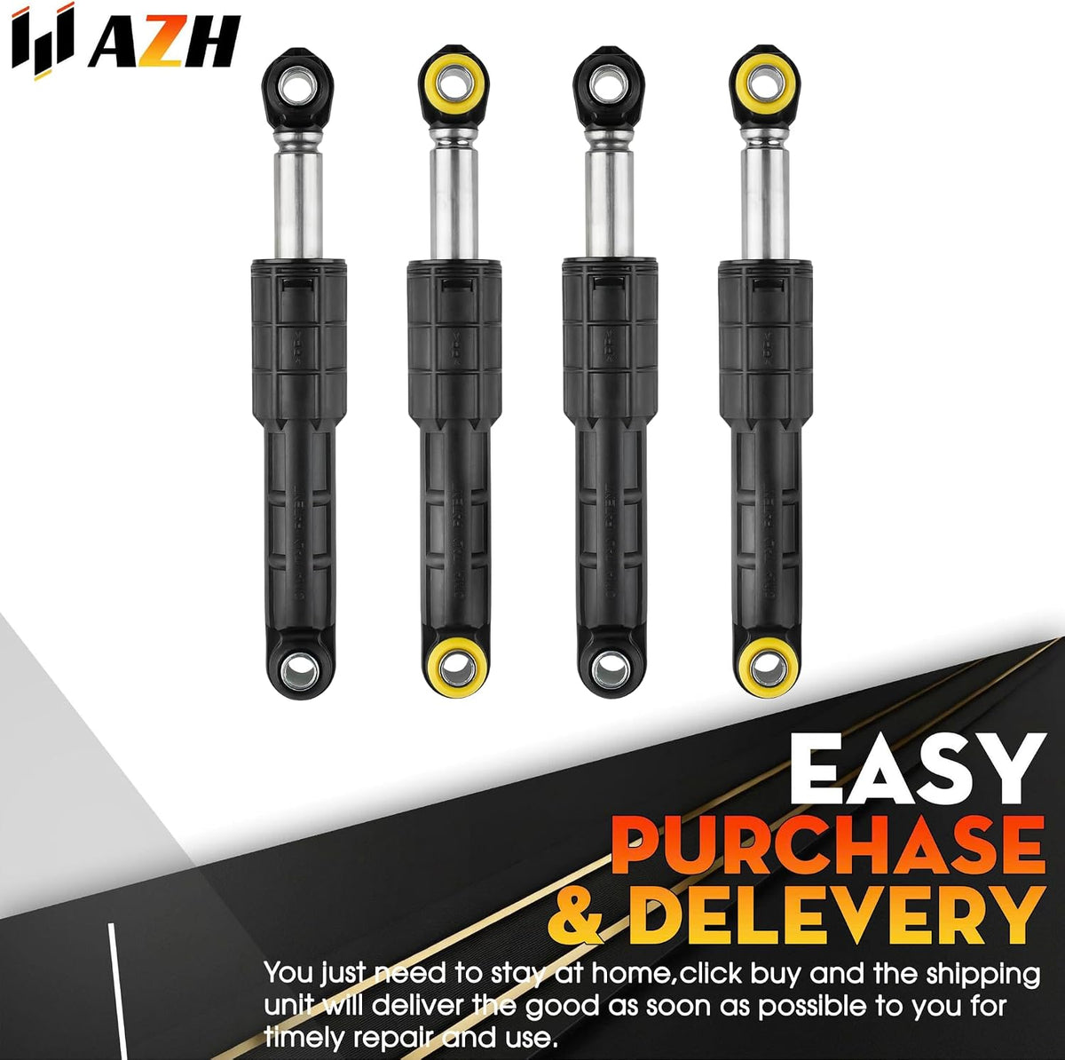 Shock Damper Replacement For Samsung WF448AAPXAA WF448AAW WF448AAW/XAA WF448AAW/XAC WF448AAWXAA WF455ARGSGR WF455ARGSGRAA WF455ARGSWR WF455ARGSWRAA WF457ARGSGR WF457ARGSGR/AA-0001WF457ARGSGRAA Washer