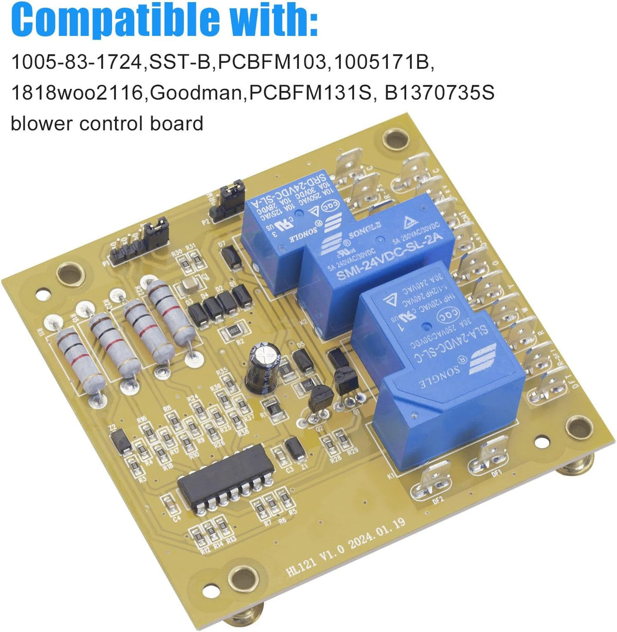 PCBDM133S Defrost Control Board Replacement for Goodman & Amana Furnaces and Heat Pumps – Replaces PCBDM133, PCBDM160S, PCBDM160, 1084-552 – Compatible with ANZ130181AA, APD1424070M41AA
