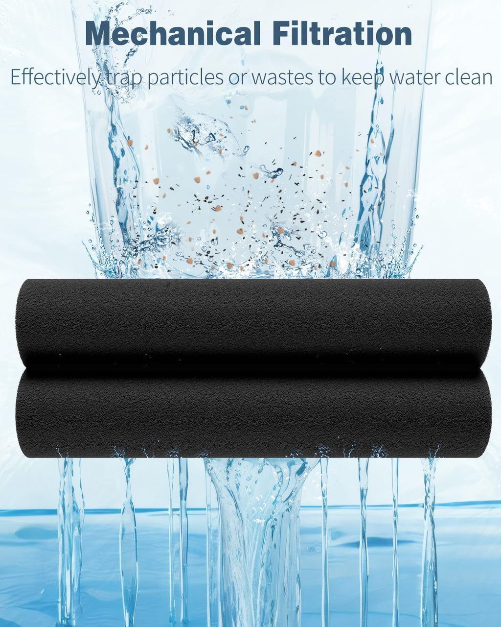 Aquarium Filter Media Pad for Fish Tank Filters Aquarium Filter Media Sponge Filter Floss Roll for Sumps Ponds