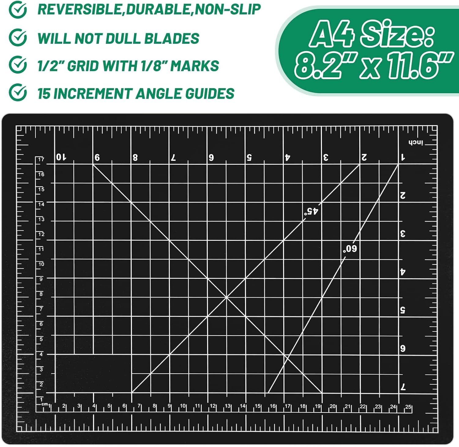 Exacto Knife with Hobby Mat for Crafts, Self Healing Cutting Mat Hobby Knife with 30 PCS Exacto Blades Precision