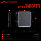 A-Premium Engine Coolant Radiator Assembly with Transmission Oil Cooler