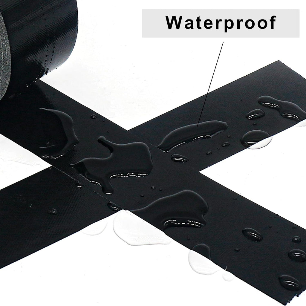 1Pack 4inch Duct Tape Heavy Duty Waterproof Black 9Mil 20Yds