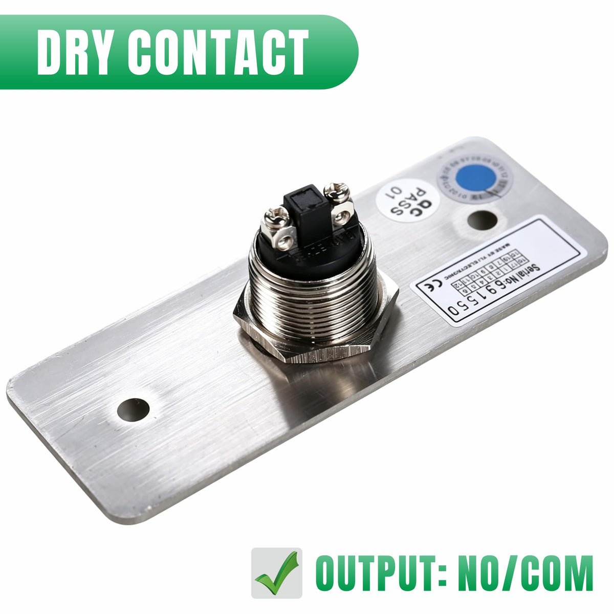 UHPPOTE Momentary Toggle Push to Exit Button Switch NO/COM Contact