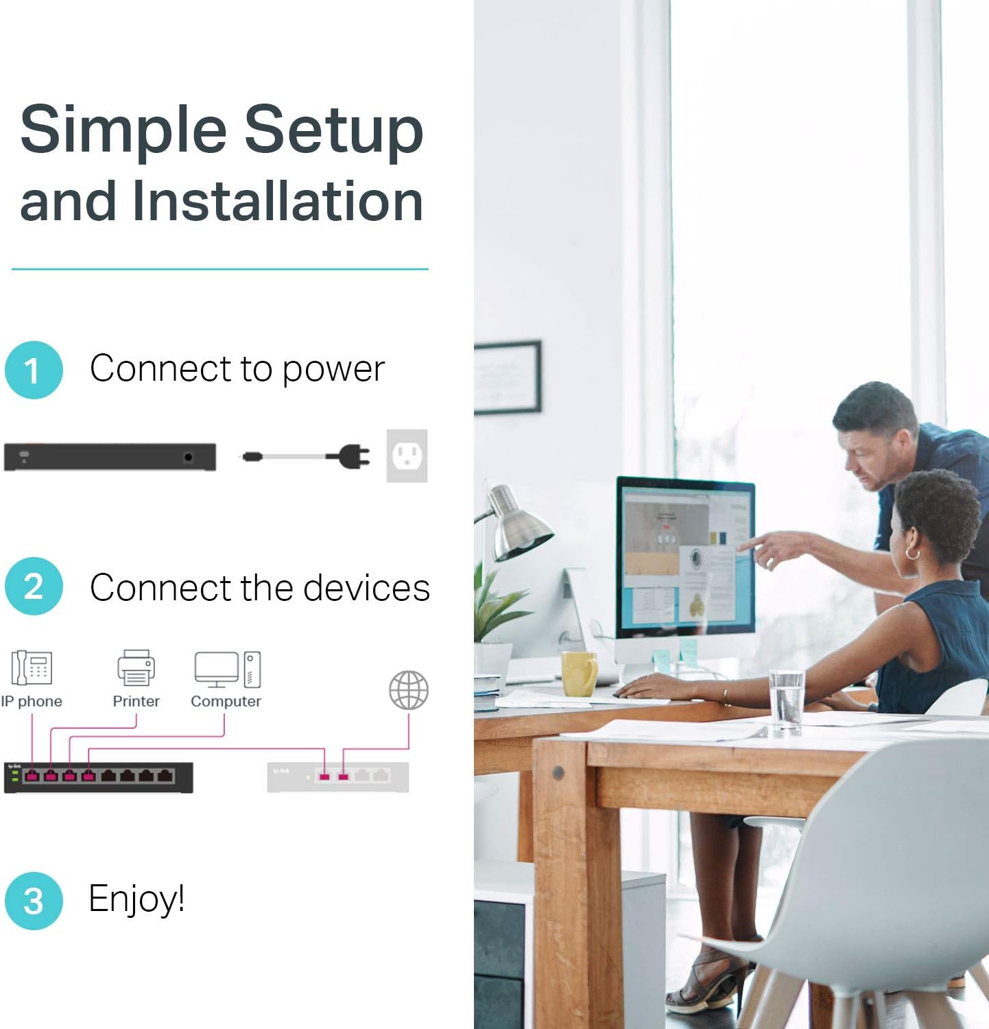 8 Port Gigabit PoE Switch | 8 PoE+ Ports @126W | Plug & Play | Limited Lifetime Protection | Desktop/ Rackmount |