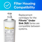Filtrete Under Sink Replacement Water Filter Cartridge 3US‑MAX‑F01