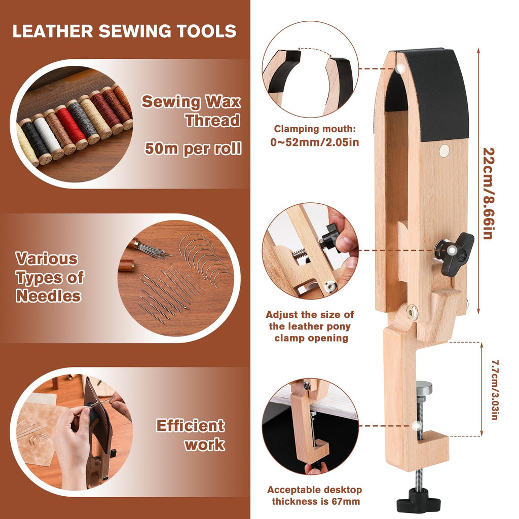 Leather Working Kit, Boxed Leather Tooling Kit, All-in-one