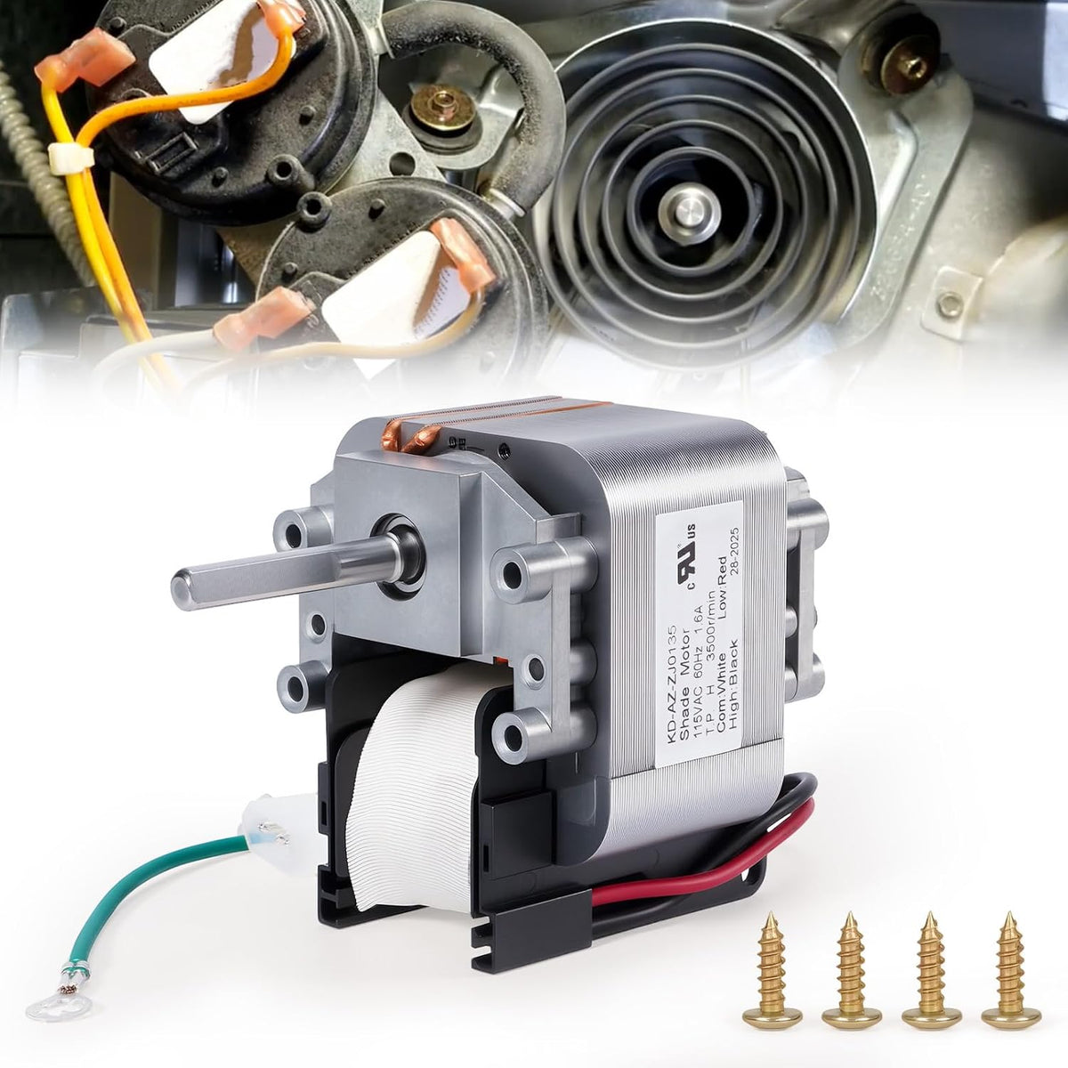 Furnace Draft Inducer Blower Motor Compatible with Carrier, Bryant, Payne - Replace HC21ZE116 HC21ZE118 Exhaust Vent Venter Motor