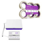 Shipping Scale and No Noise Tape Bundle - Scale for Shipping Packages with No Noise Silent Packing Tape