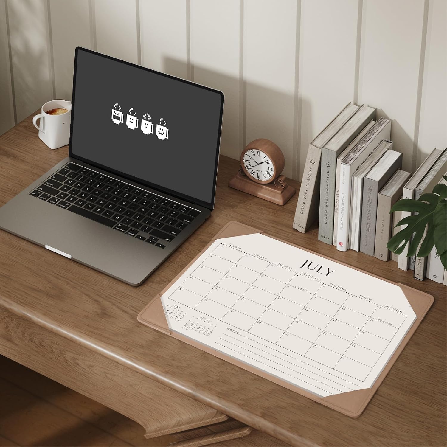 Desk Calendar 2026 - 2027 with Desktop Mat, Desk Pad Calendar From July 2026 to December 2027 14x10.5 inch, Desk
