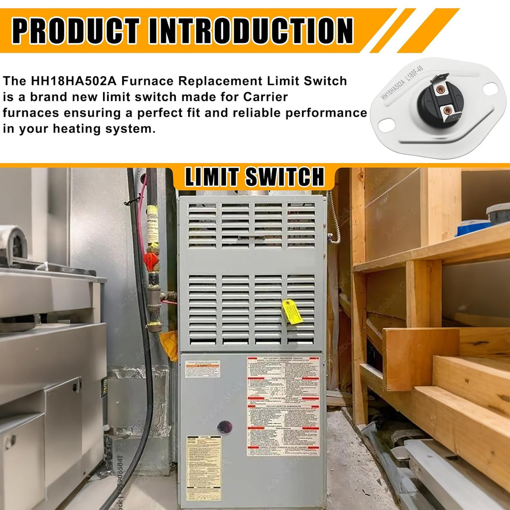HH18HA502A Limit Switch L180F-40 Fits for Carrier,Bryant, Payne Furnace