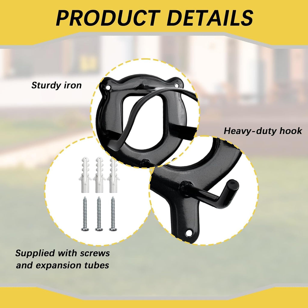 6 Counts Horse Bridle Rack Bridle Bracket Bridle Hooks Horse Tack Storage Halter Hanger Metal Bridle Holder with