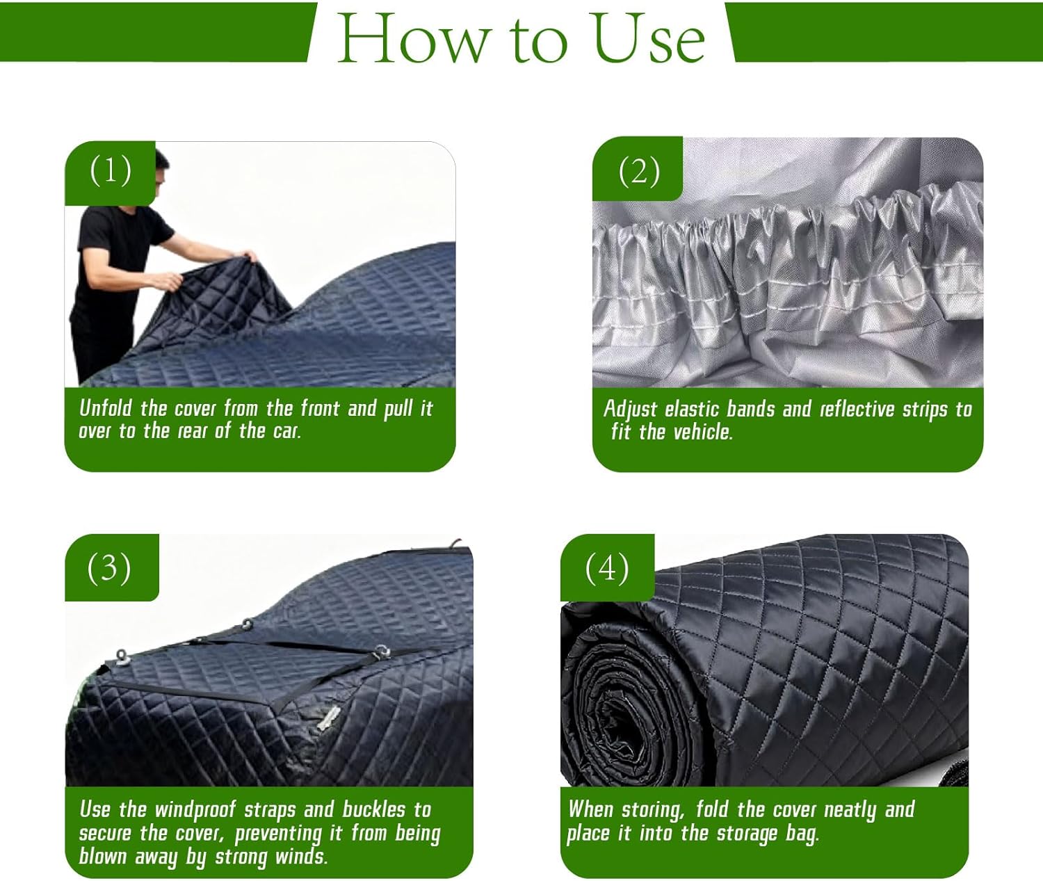 Anti-Hail Car Cover for Mercedes-Benz E300 E63 AMG S 2006-2024，Hail Protector Car Cover Padded Heavy Duty Waterproof