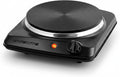 Electric Cast Iron Single Burner, 1000W Hot Plate, Black BGS101B