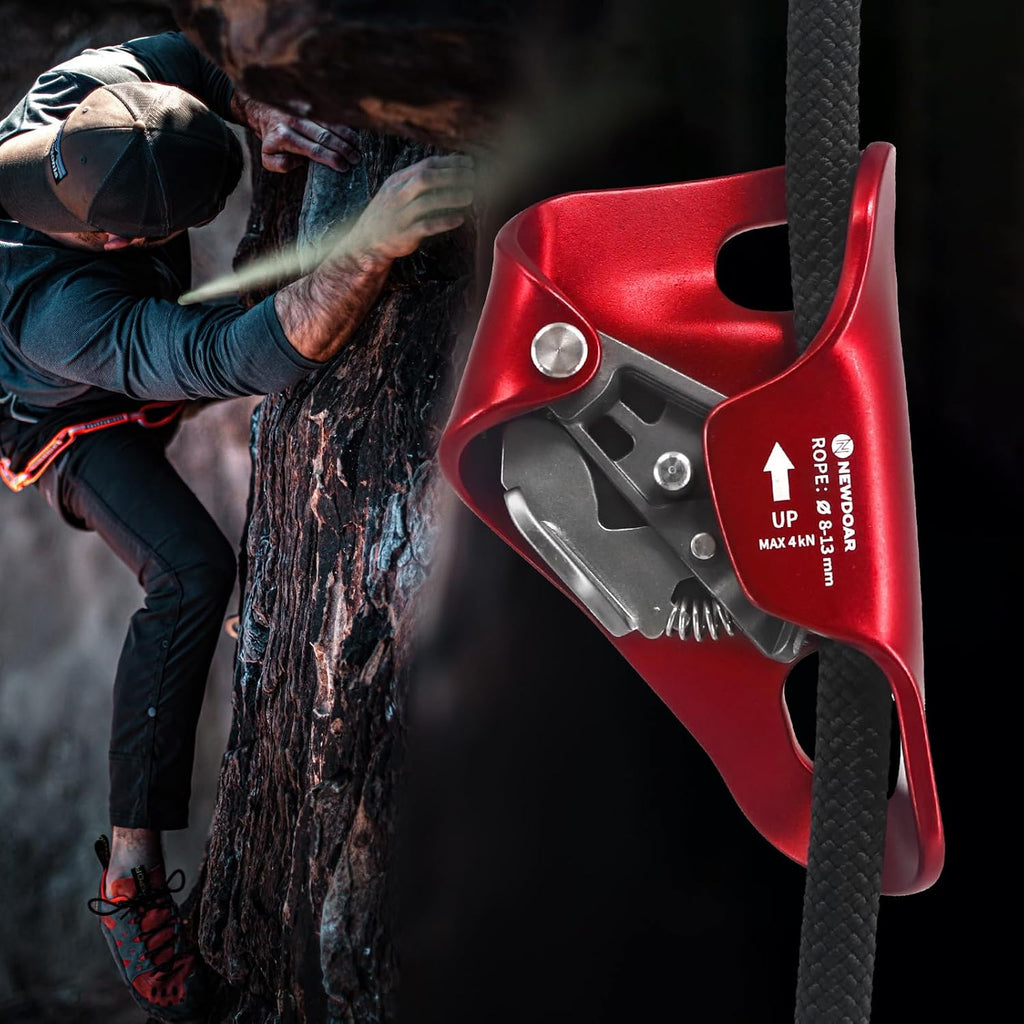 Rock Climbing Chest Ascender Abdominal for Vertical Rope Climbing CE Certified Rope Clamp for 8~13MM Rope