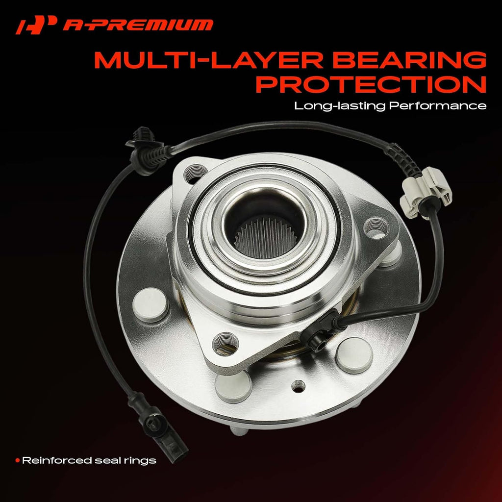 A-Premium 4WD Front Wheel Bearing Hub Assembly for 2007-2014 Chevy Tahoe