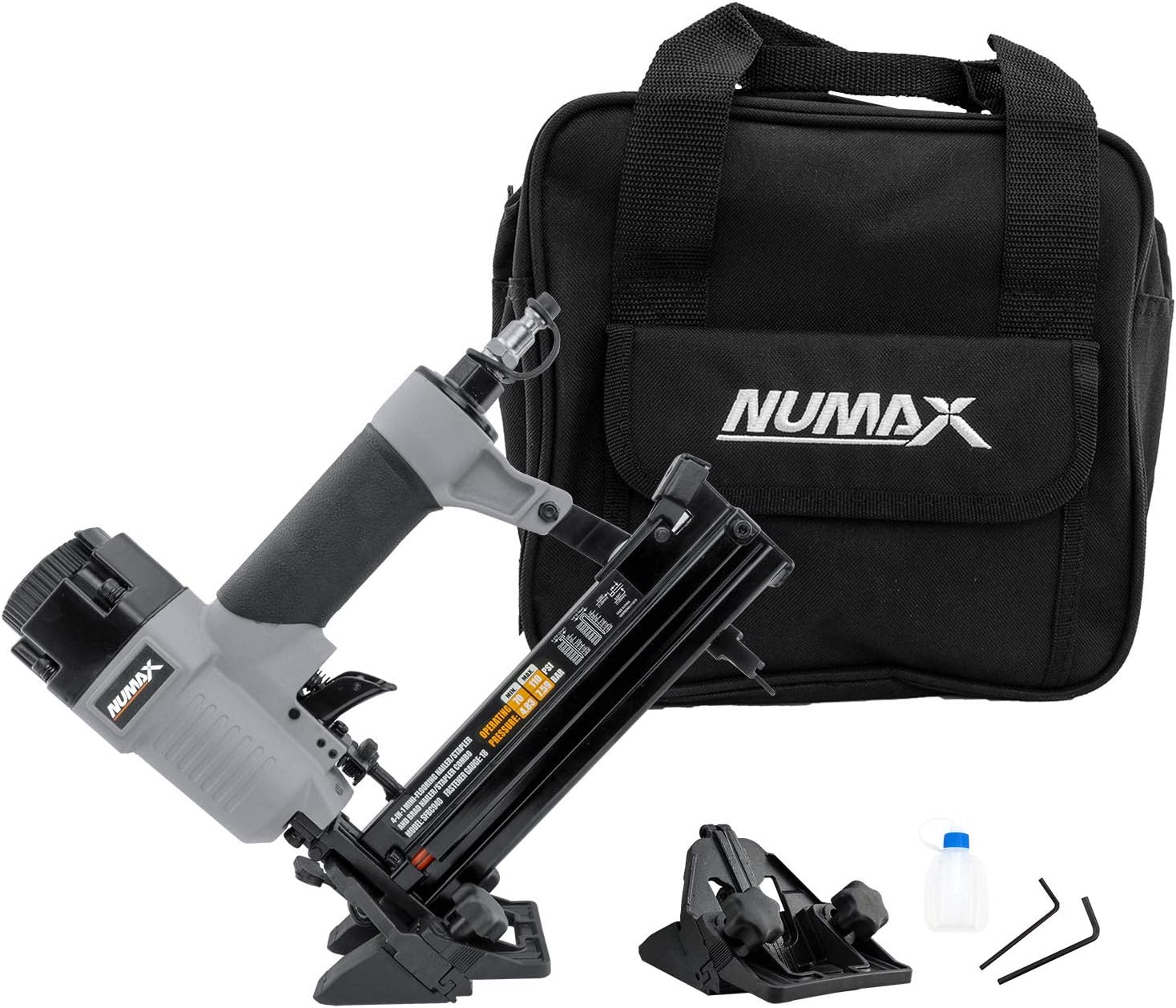 SFBC940 Pneumatic 4-in-1 18-Gauge 1-5/8" Mini Flooring Nailer/Stapler with Bag