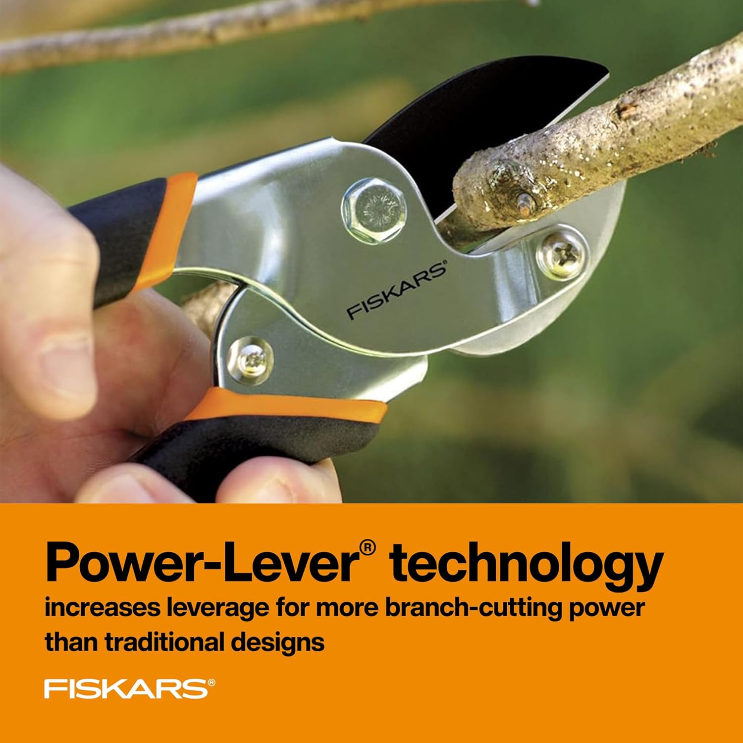 Anvil Pruner, 5/8-Inch Cut Capacity Branch Cutter with Power-Lever Technology That Provides More Cutting Power, Best