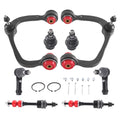 maXpeedingrods 8PC Front Upper Control Arm Suspension Kit w/Poly Bushing