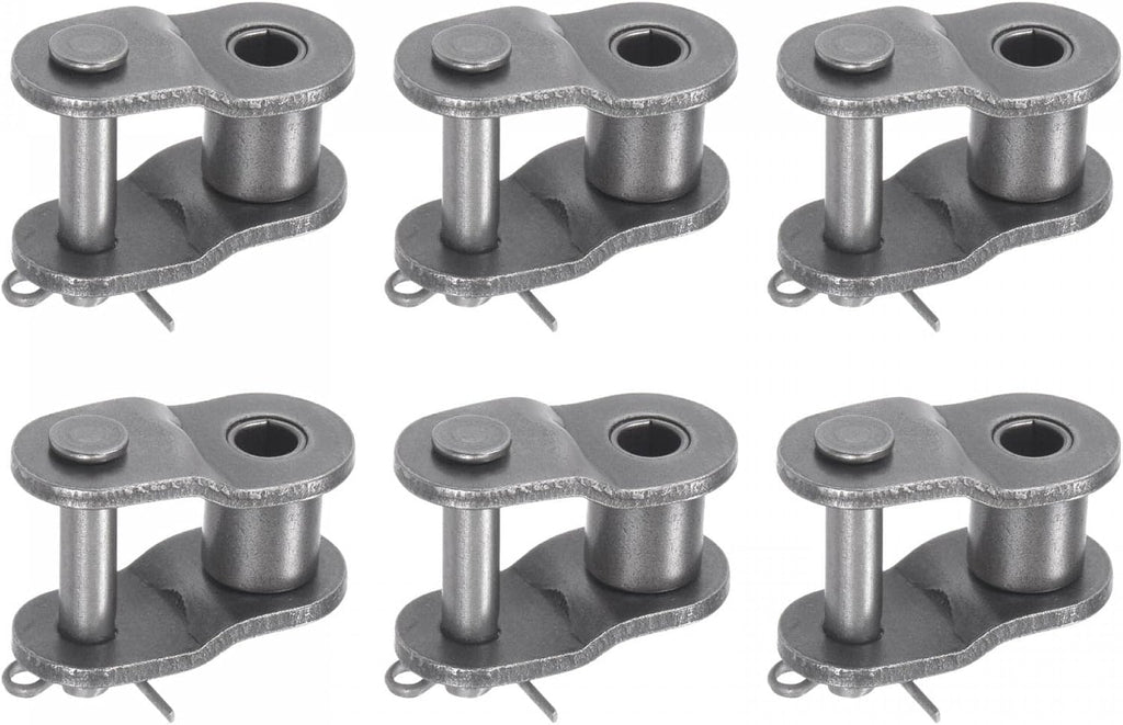uxcell 6Pcs #60 Chain Offset Half Link Roller, 3/4" Pitch Carbon Steel