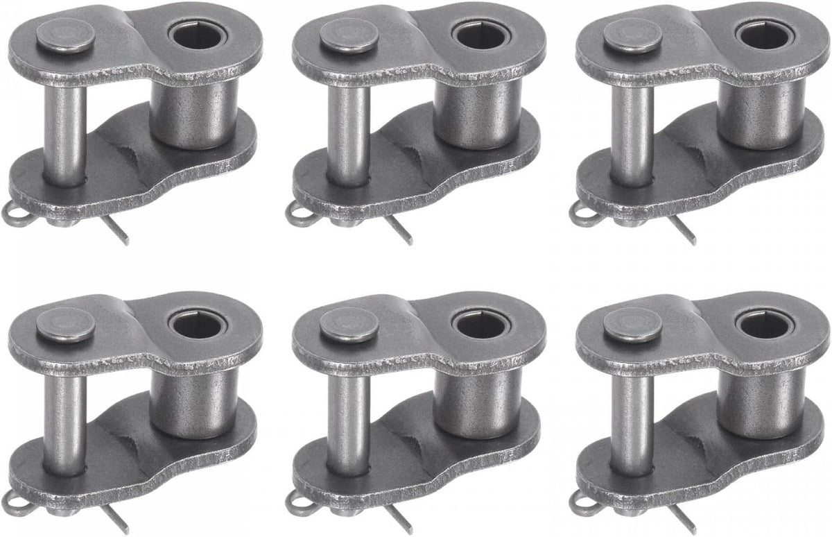 uxcell 6Pcs #60 Chain Offset Half Link Roller, 3/4" Pitch Carbon Steel
