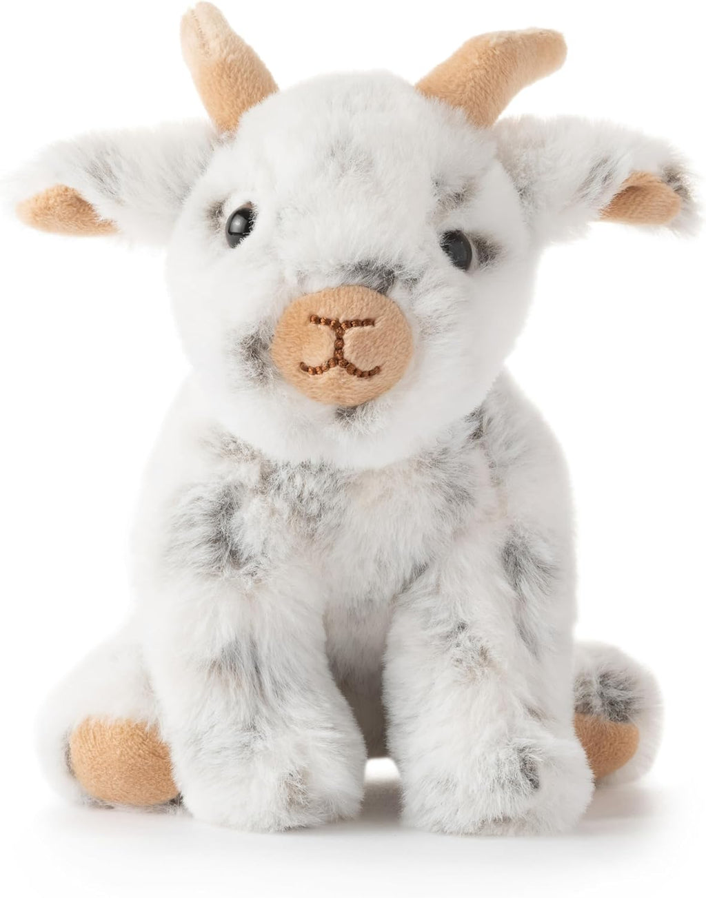 Goat Stuffed Animal Plushie, Gifts for Kids, Wild Onez Babiez Farm Animals, Goat Plush Toy 6 inches