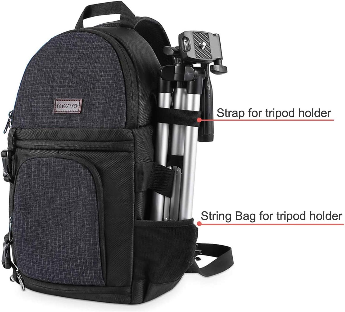 Camera Sling Bag, Photography Shoulder Bag Compact Camera Backpack | DSLR/SLR/Mirrorless Camera, Quick Access, Tripod