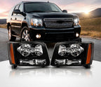 Headlight Assembly Pair for 2007-2013 Chevy Tahoe Suburban Avalanche