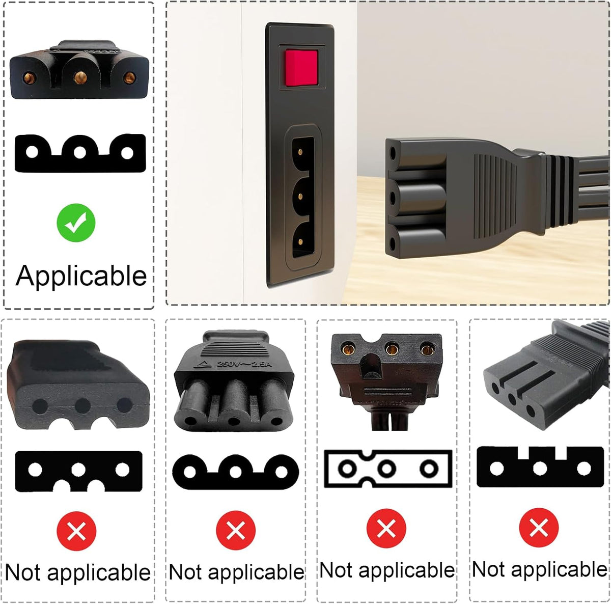 Sewing Machine Pedal and Power Cord for Singer, with Foot Pedal Mat Non Slip, Compatible with Singer #359102-001 2263 4423 e99670 8280 44s 4452 2277 4411 3116 3337 1304 M3220 3342 4432 1120 1507 50t8