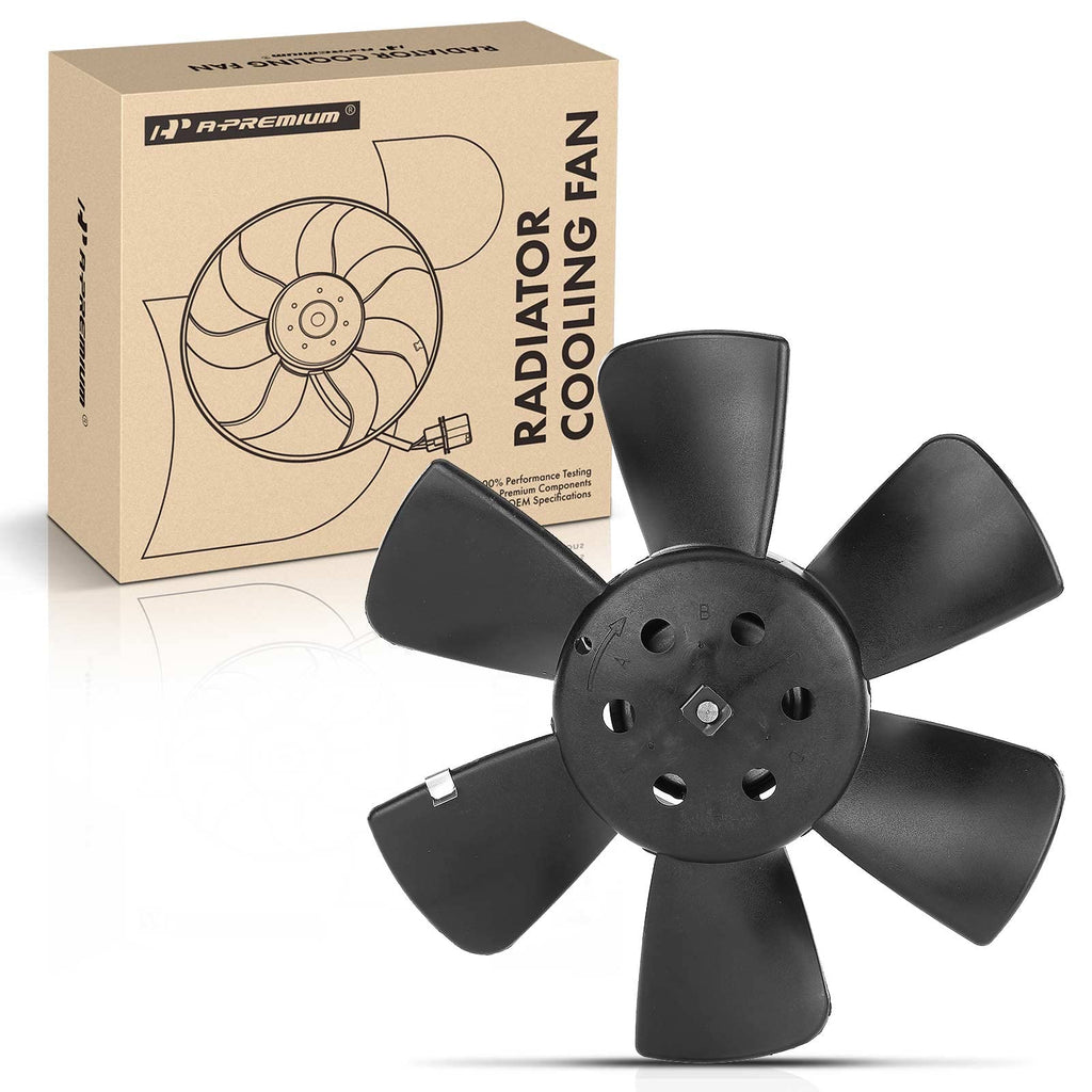 A-Premium Engine Radiator Cooling Fan Assembly Compatible with Volkswagen