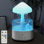 Rain Cloud Humidifier for Bedroom with Remote Control, Built-in Sound Speaker, Aromatherapy Water Drip Diffuser, LED