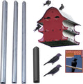 16-Room Purple Martin House Kit with Telescoping Pole, Decoys & Guidebook