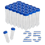 50ml Centrifuge Tubes, 16000 RCF, Plug-Seal Caps, Bulk, 25Pcs