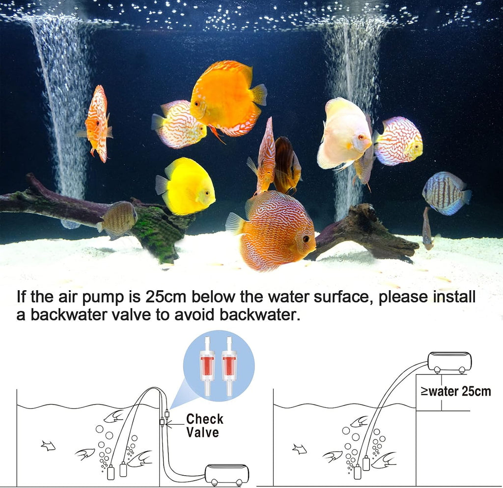 Aquarium Air Pump,3.5W Dual Outlet Oxygen Pump
