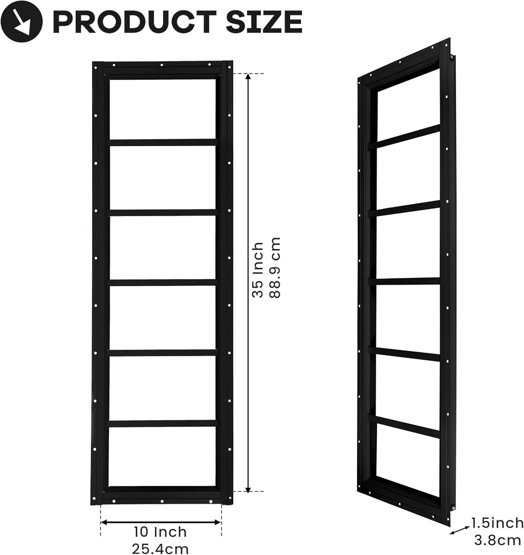 Shed Windows 2 Pack, Fixed Transom Windows 10" x 29" Black