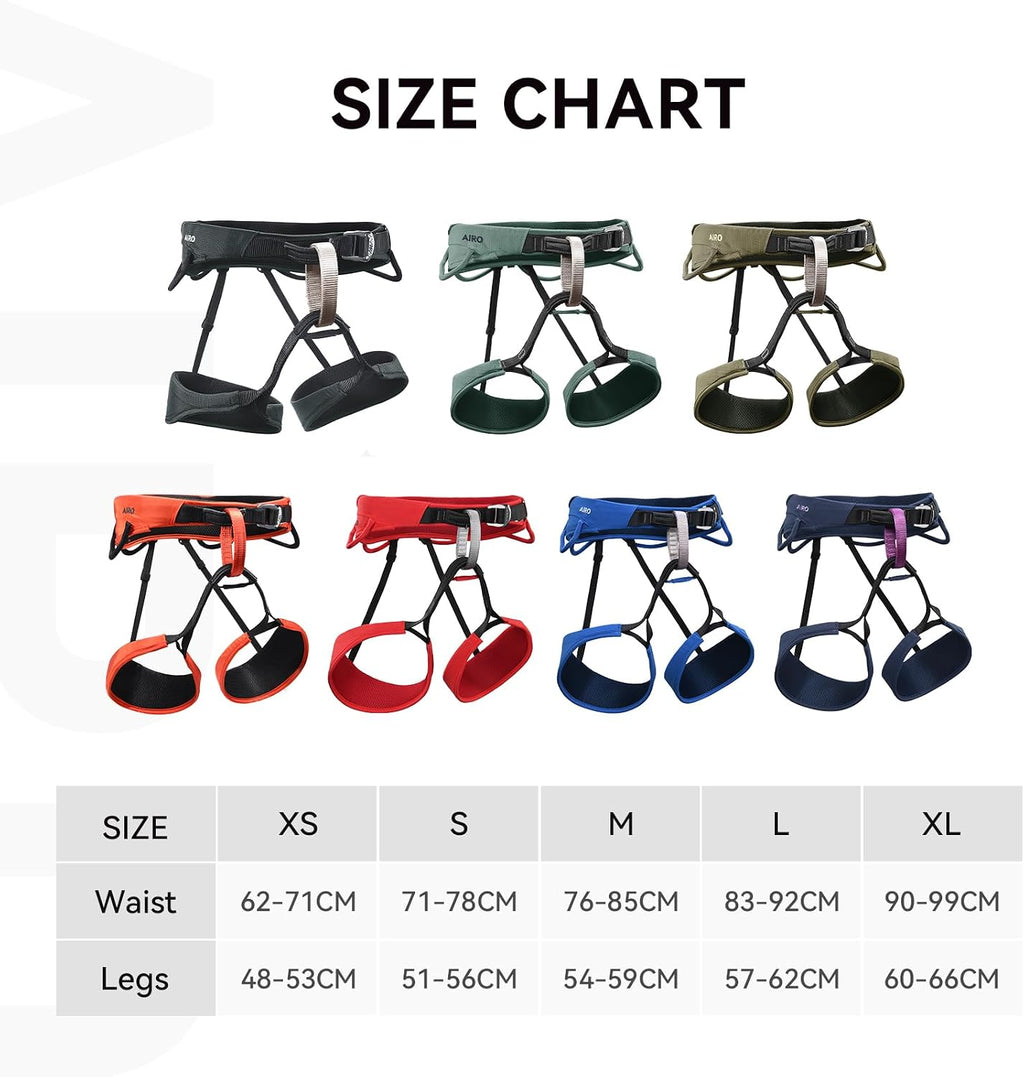 Airo Rock Climbing Harness Men Roofing Harnesses Rescue Mountaineering Safety Belt Women Comfortable Lightweight