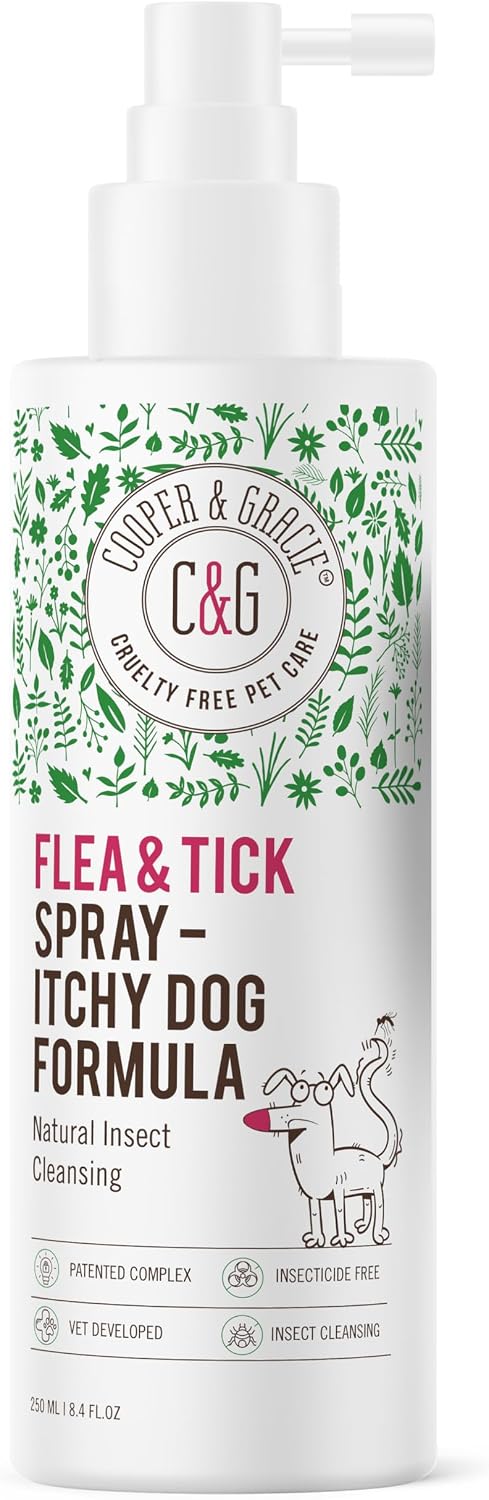 Cooper and Gracie Flea & Tick Dog Spray Grooming Skin Soothing Spray