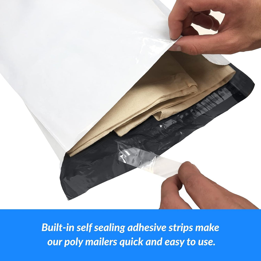 Poly Mailers 14.5x19" 220 Pcs | White Shipping Bags/Shipping Envelope
