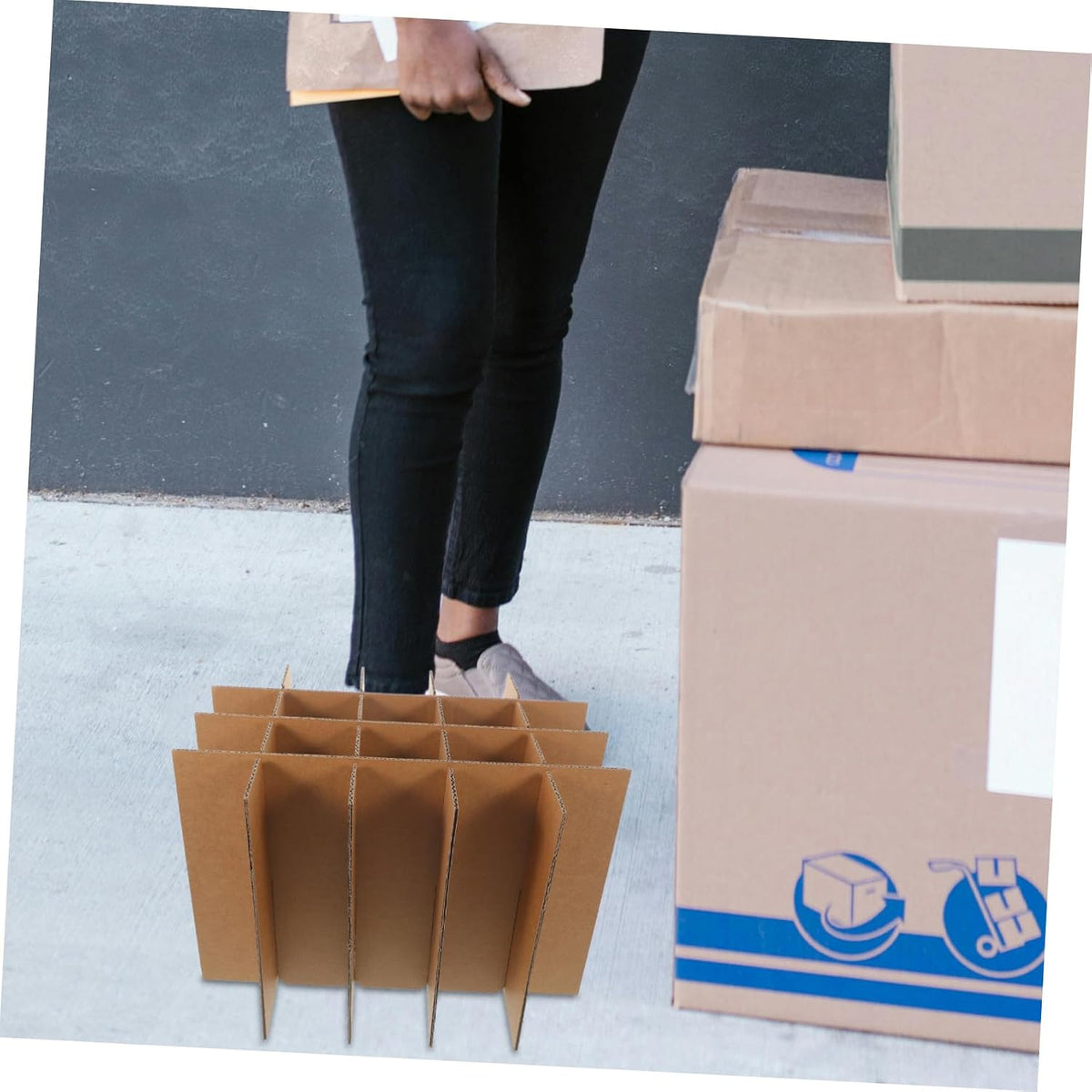Cardboard Box Dividers for Glassware and Dishes 6pcs Moving