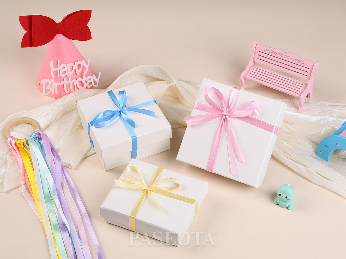 Pastel Ribbon Pack, 12 Colors 3/8 Inch x 10 Yards/Roll