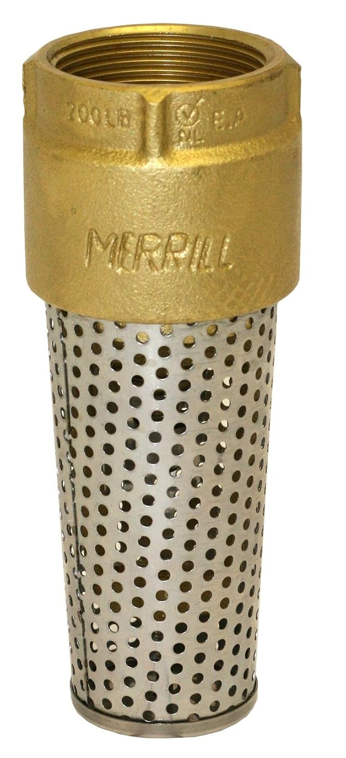 FVNL150 No Lead Brass Foot Valve, 710 Series, 1-1/2" Pipe Size, 7"