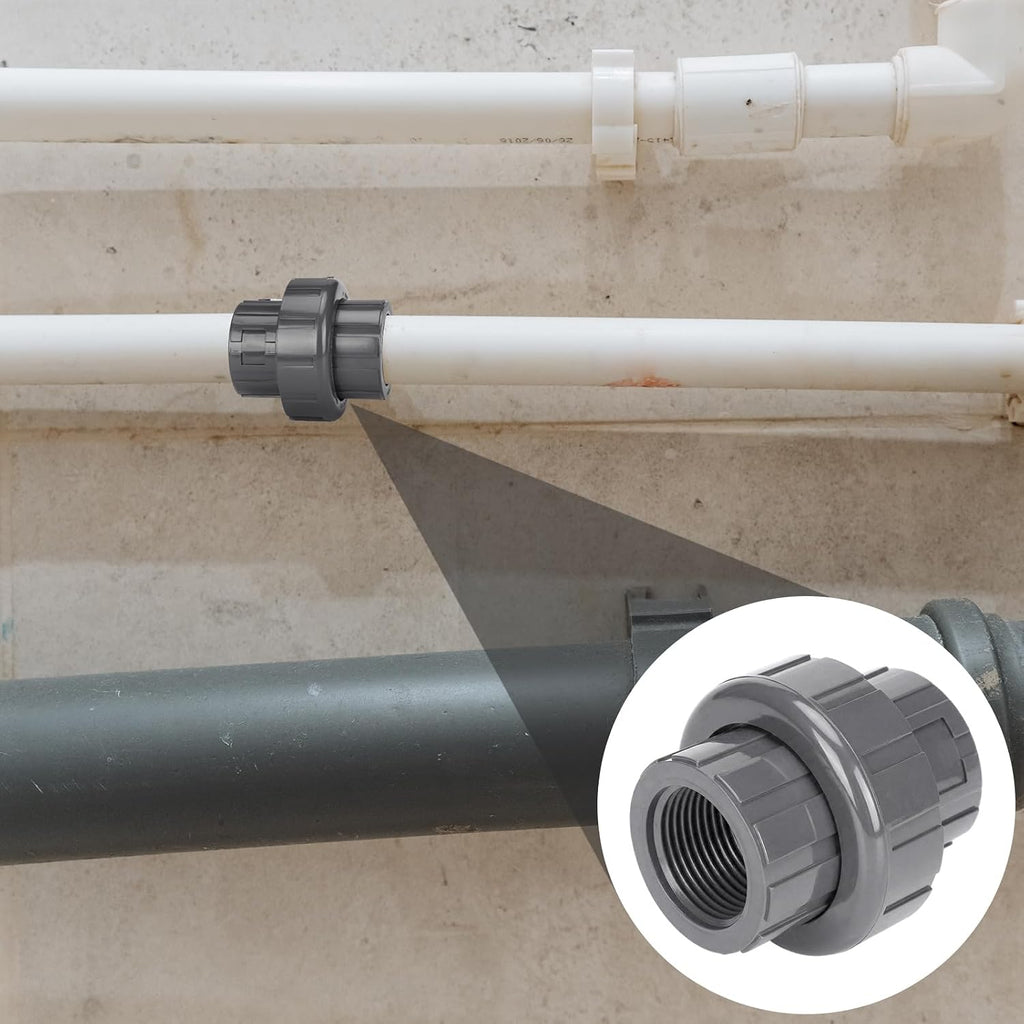 Pangda 2 Pack 1 Inch PVC Union Pipe Compatible with 898 Series