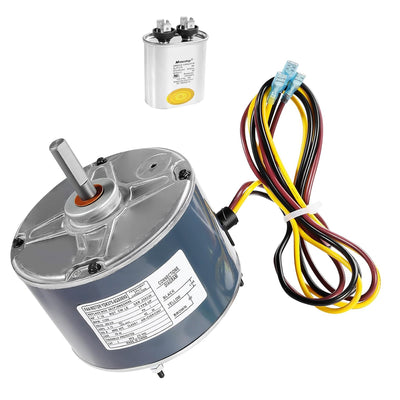 5KCP39BGS069S High-Efficiency HVAC Condenser Motor Compatible with AC Units Quiet Operation #3S001#GE3907, Durable 1/10HP Motor Replacement Part