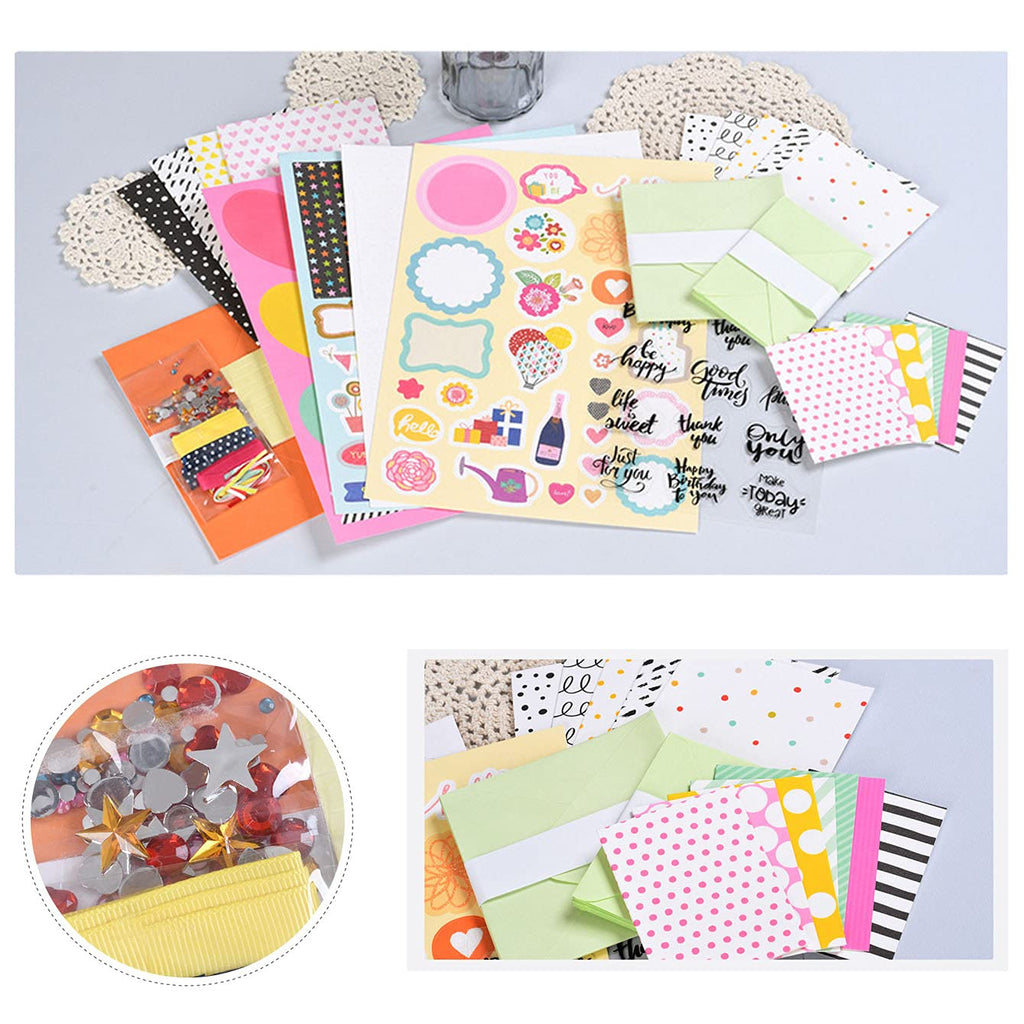 Greeting Card Making Supplies Envelope Kit Gift Anniversary Craft