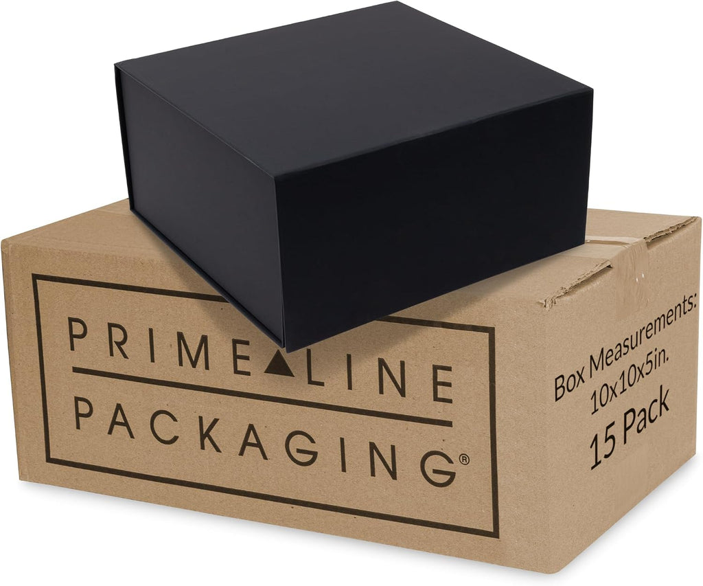 Black Magnetic Gift Box, 12x12x6 Inch, 15 Pack