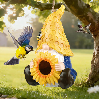 Bird Houses for Outside, Waterproof Resin Birdhouse for Garden Backyard