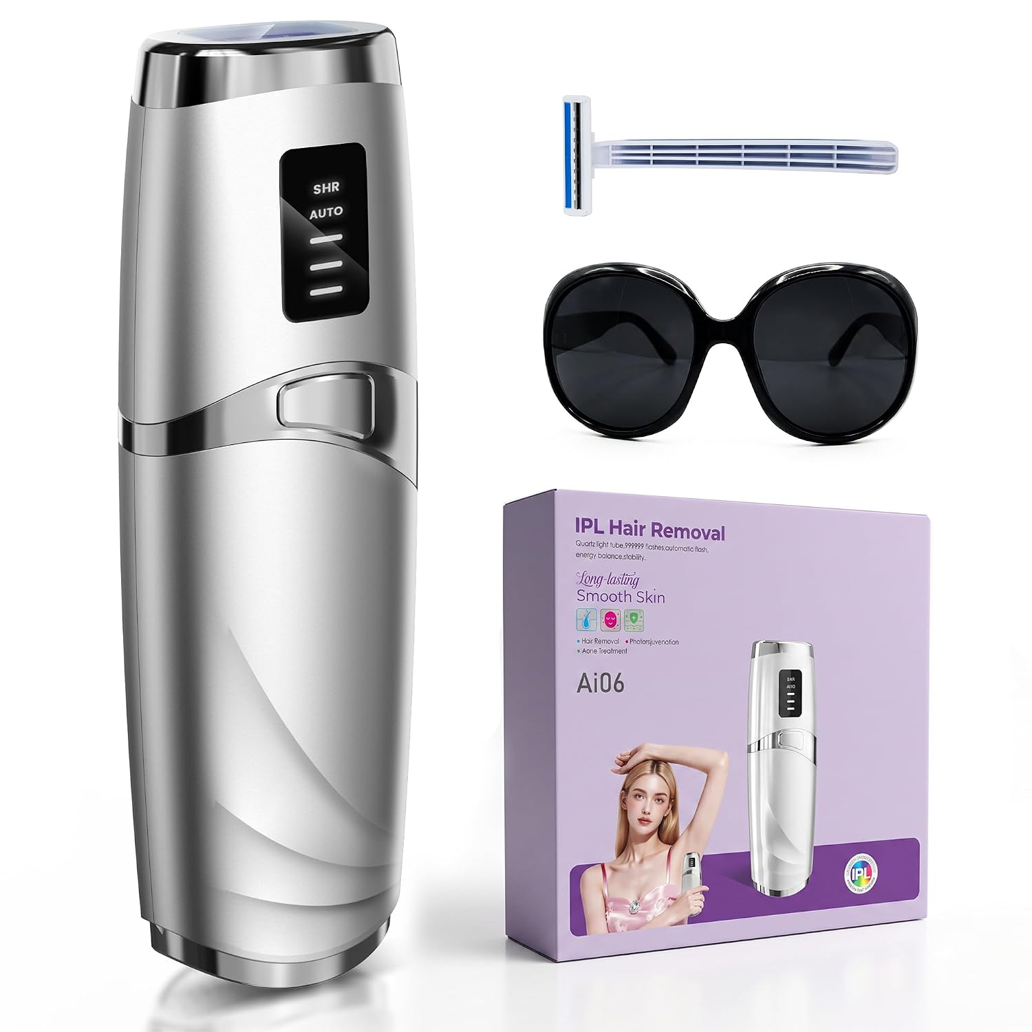 Laser Hair Removal LIJAI IPL Hair Removal Device for Women & Men | 999,999 Flashes Painless Long-Lasting Results, at