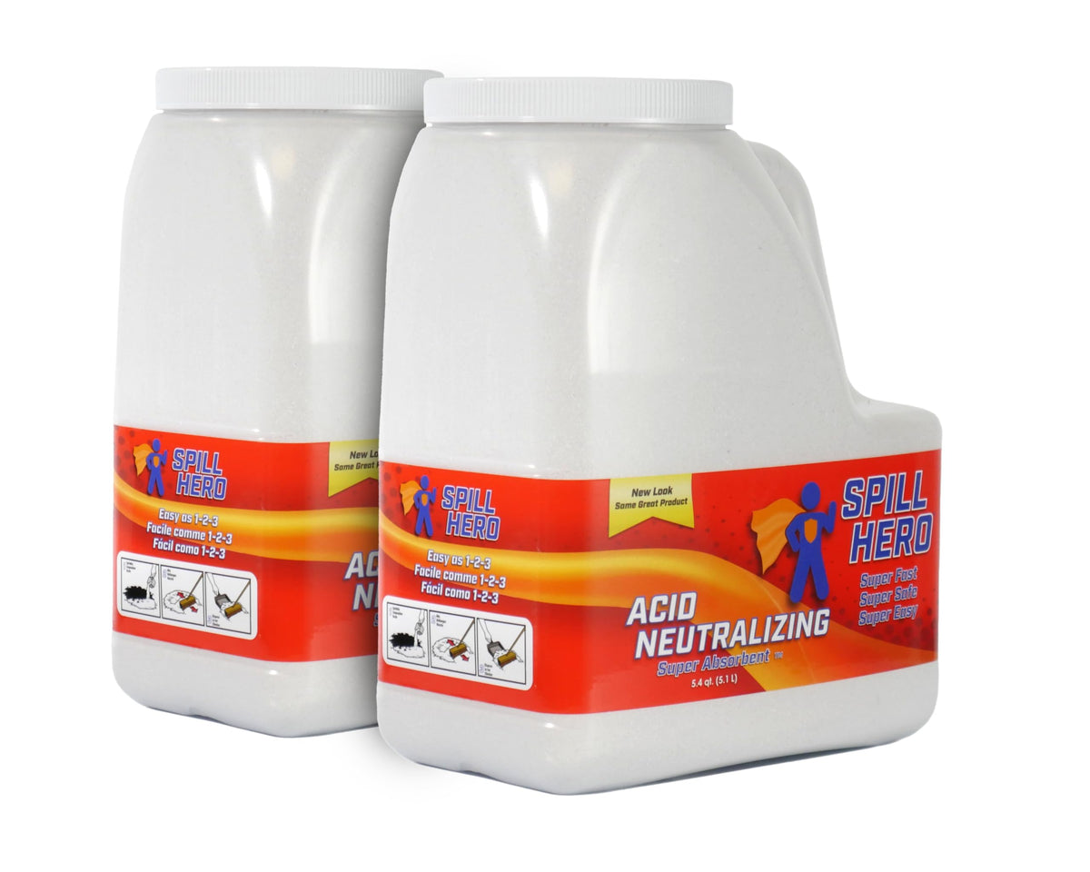 Xsorb Spill Hero Acid Neutralizing Absorbent Bottle 5.4 qt. (Case of 2)